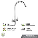 Fusion Centre Hole Basin Mixer with Large (20 Inches) Round Swivel Spout Faucet - LIPKA - Lipka Home