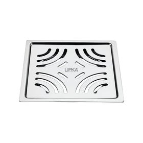 Gamma Deluxe Square Flat Cut Floor Drain (5 x 5 Inches) - LIPKA - Lipka Home
