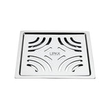Gamma Deluxe Square Flat Cut Floor Drain (5 x 5 Inches)
