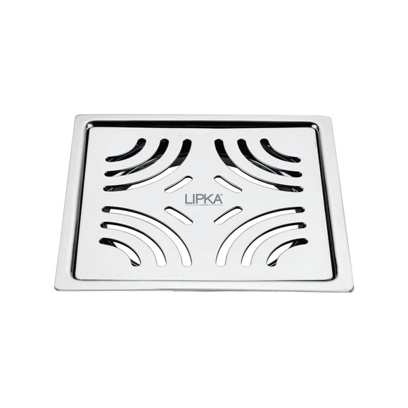 Gamma Deluxe Square Flat Cut Floor Drain (6 x 6 Inches) - LIPKA - Lipka Home