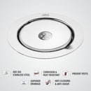 Gemini Round Floor Drain with Jali & Hole (5 inches) - LIPKA - Lipka Home