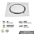 Gemini Square Floor Drain with Jali (6 x 6 Inches) - LIPKA - Lipka Home