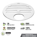 Golden Classic Jali Round Floor Drain with Hole (4 inches) - LIPKA - Lipka Home