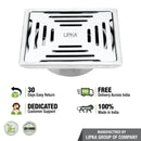 Green Exclusive Square Floor Drain (5 x 5 Inches) with Cockroach Trap - LIPKA - Lipka Home