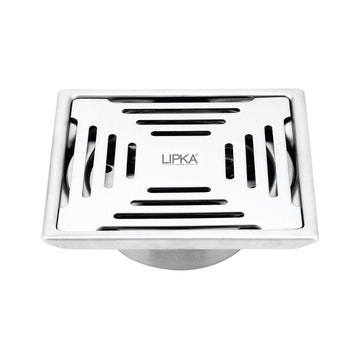 Green Exclusive Square Floor Drain (6 x 6 Inches) with Cockroach Trap - LIPKA - Lipka Home