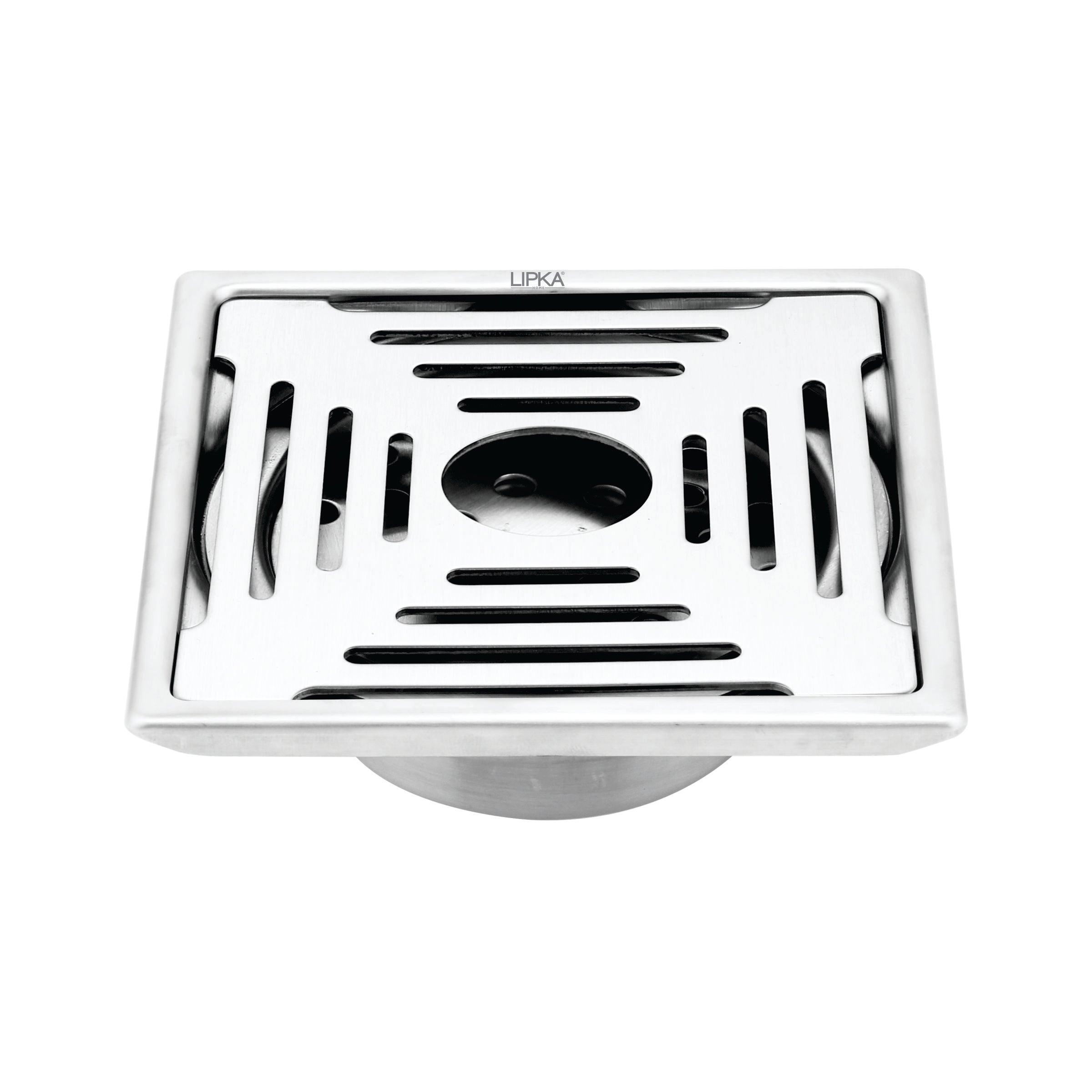 Green Exclusive Square Floor Drain (6 x 6 Inches) with Hole and Cockroach Trap