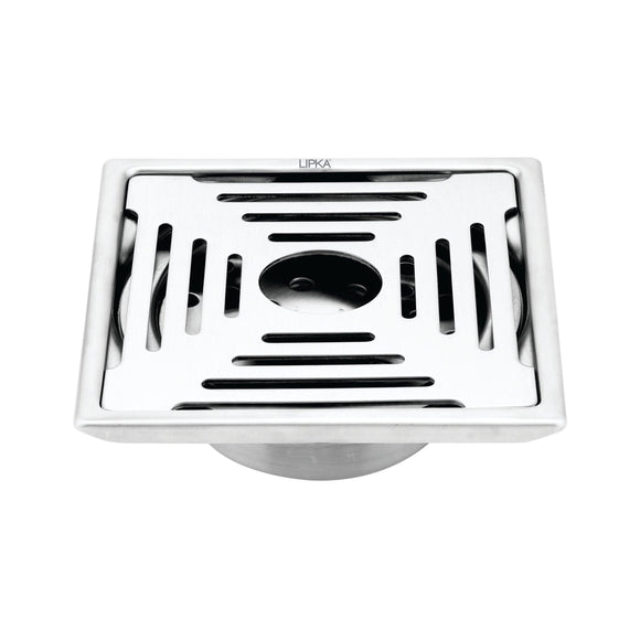 Green Exclusive Square Floor Drain (6 x 6 Inches) with Hole and Cockroach Trap - LIPKA - Lipka Home