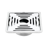 Green Exclusive Square Floor Drain (6 x 6 Inches) with Hole and Cockroach Trap