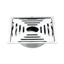 Green Exclusive Square Flat Cut Floor Drain (6 x 6 Inches) with Hole and Cockroach Trap - LIPKA - Lipka Home