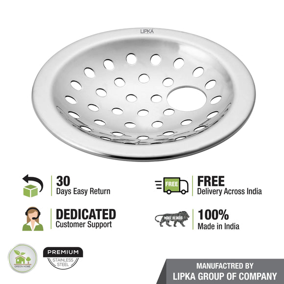 Heavy Snow Round Floor Drain with Hole (4 inches) - LIPKA - Lipka Home