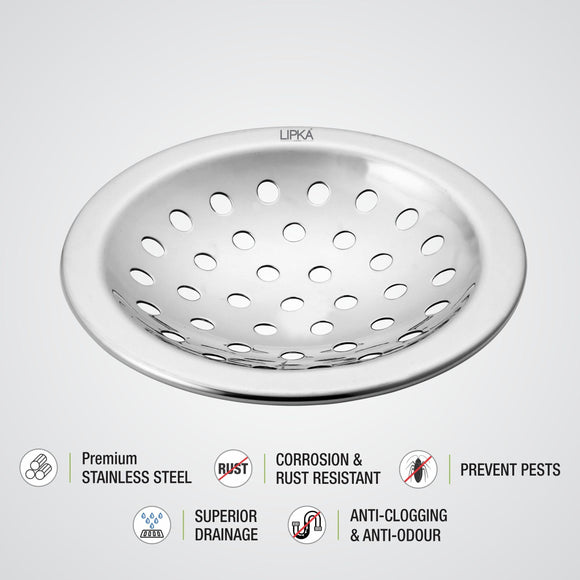 Heavy Snow Round Floor Drain (4.5 Inches) - LIPKA - Lipka Home