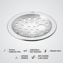 Heavy Snow Round Floor Drain with Hole (4.5 inches) - LIPKA - Lipka Home