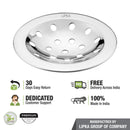 Heavy Snow Round Flat Cut Floor Drain (4 inches) - LIPKA - Lipka Home