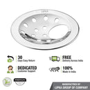 Heavy Snow Round Flat Cut Floor Drain with Hole (4 inches) - LIPKA - Lipka Home