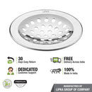 Heavy Snow Round Flat Cut Floor Drain (5 inches) - LIPKA - Lipka Home