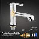 Kube Pillar Tap Brass Faucet - LIPKA - Lipka Home