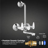 Lava Wall Mixer with L Bend Faucet with premium ceramic cartridge