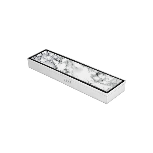 Marble Insert Shower Drain Channel (12 x 3 Inches) - LIPKA - Lipka Home