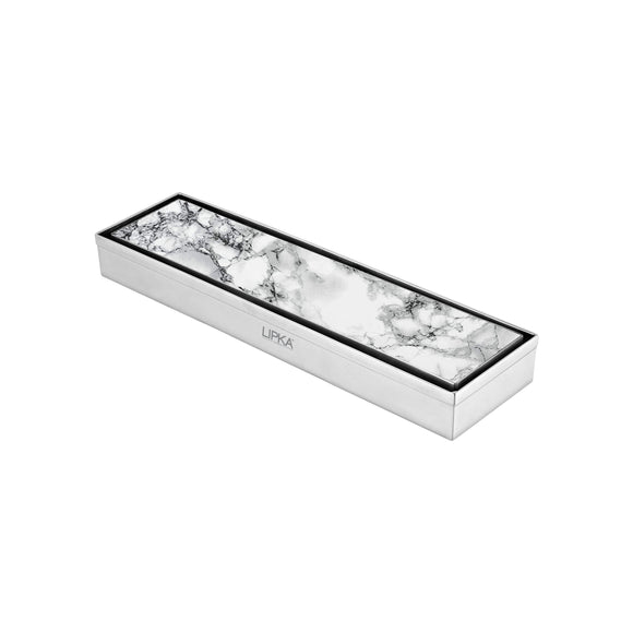Marble Insert Shower Drain Channel (18 x 3 Inches) - LIPKA - Lipka Home