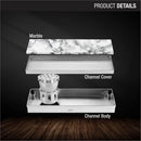 Marble Insert Shower Drain Channel (24 x 5 Inches) - LIPKA - Lipka Home