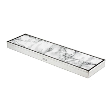 Marble Insert Shower Drain Channel (24 x 5 Inches) - LIPKA - Lipka Home