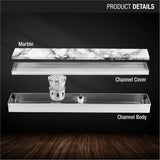 Marble Insert Shower Drain Channel (36 x 5 Inches) product details
