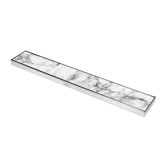 Marble Insert Shower Drain Channel (40 x 5 Inches) - LIPKA - Lipka Home