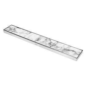 Marble Insert Shower Drain Channel (48 x 4 Inches) - LIPKA - Lipka Home