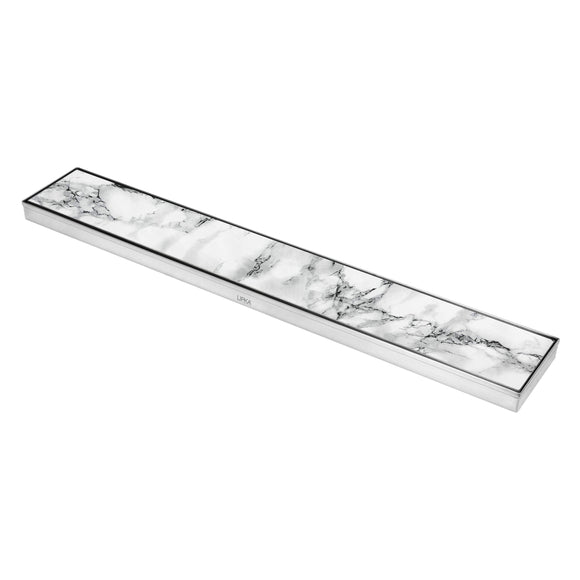 Marble Insert Shower Drain Channel (48 x 4 Inches) - LIPKA - Lipka Home