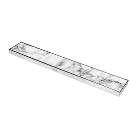 Marble Insert Shower Drain Channel (48 x 5 Inches) - LIPKA - Lipka Home