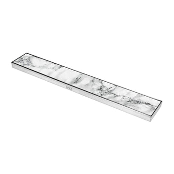 Marble Insert Shower Drain Channel (48 x 5 Inches) - LIPKA - Lipka Home