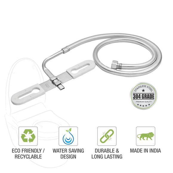 Multi Deluxe Jet Spray with 304-Grade SS Holder & 1.5 Meter Hose - LIPKA - Lipka Home