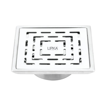 Orange Exclusive Square Floor Drain (5 x 5 Inches) with Cockroach Trap - LIPKA - Lipka Home