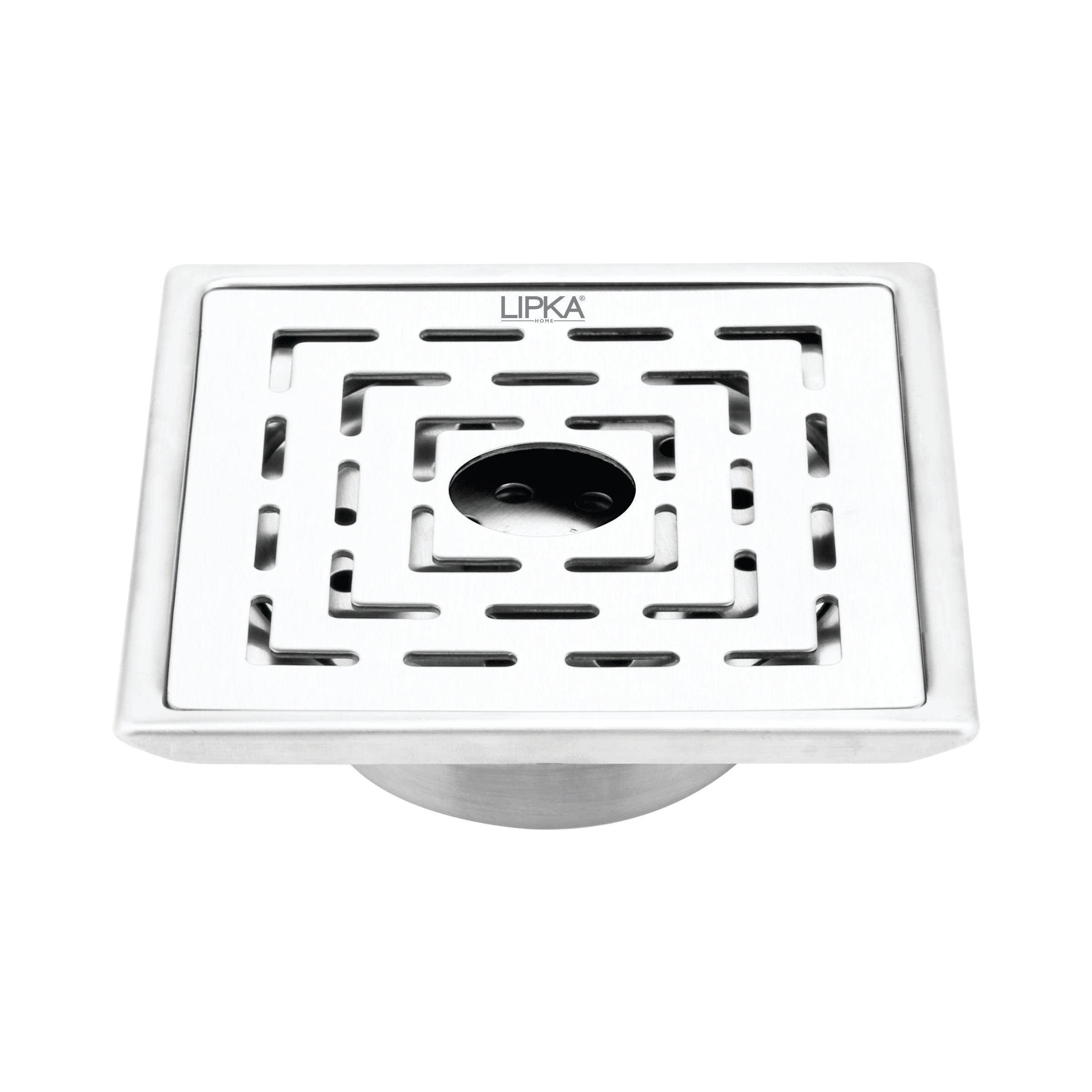 Orange Exclusive Square Floor Drain (6 x 6 Inches) with Hole and Cockroach Trap