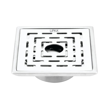 Orange Exclusive Square Floor Drain (6 x 6 Inches) with Hole and Cockroach Trap - LIPKA - Lipka Home