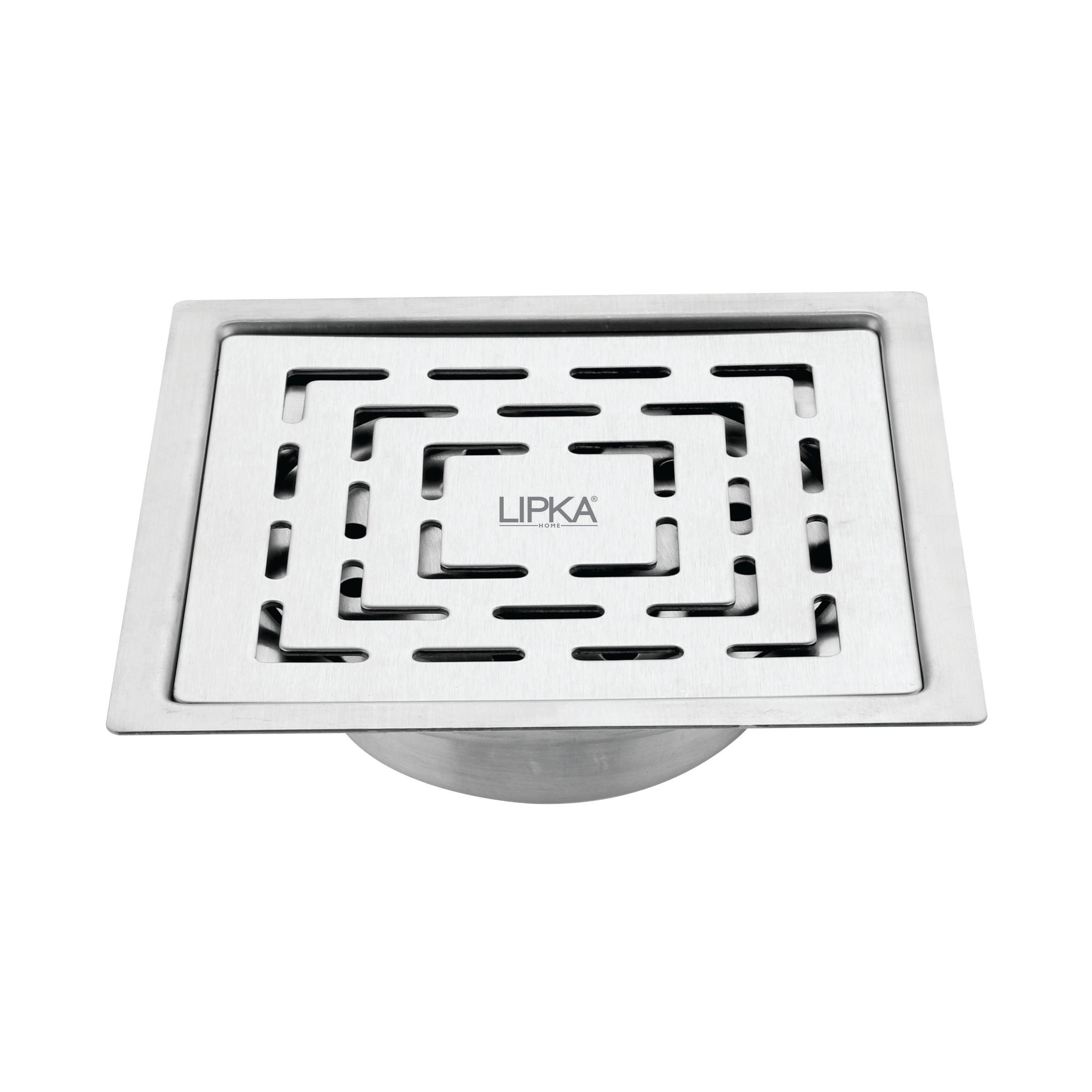 Orange Exclusive Square Flat Cut Floor Drain (5 x 5 Inches) with Cockroach Trap