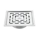 Orange Exclusive Square Flat Cut Floor Drain (5 x 5 Inches) with Cockroach Trap - LIPKA - Lipka Home