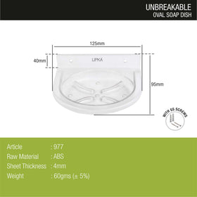 ABS Oval Soap Dish - LIPKA - Lipka Home