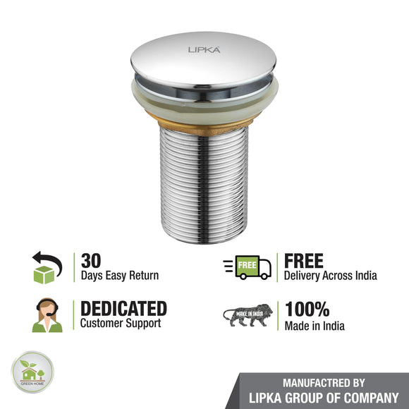 Pop-Up Brass Waste Coupling (3 Inches) - LIPKA - Lipka Home