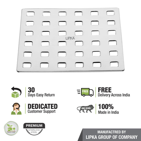 Palo Grating Top (5 x 5 Inches) - LIPKA - Lipka Home