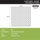 Palo Grating Top (6 x 6 Inches) - LIPKA - Lipka Home