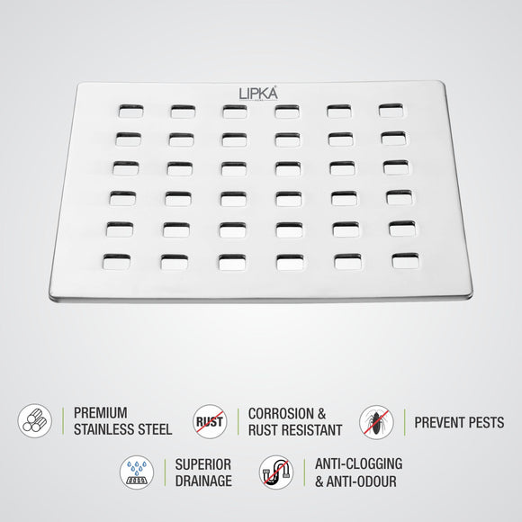 Palo Grating Top (6 x 6 Inches) - LIPKA - Lipka Home