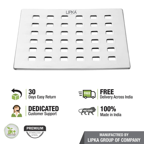 Palo Grating Top (6 x 6 Inches) - LIPKA - Lipka Home