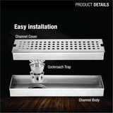 Palo Shower Drain Channel (18 x 3 Inches) - LIPKA