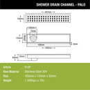 Palo Shower Drain Channel (18 x 5 Inches) - LIPKA - Lipka Home