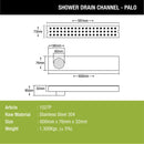 Palo Shower Drain Channel (24 x 3 Inches) - LIPKA - Lipka Home