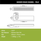 Palo Shower Drain Channel (24 x 3 Inches) - LIPKA
