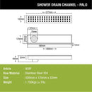 Palo Shower Drain Channel (24 x 5 Inches) - LIPKA - Lipka Home