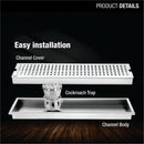 Palo Shower Drain Channel (40 x 4 Inches) - LIPKA - Lipka Home