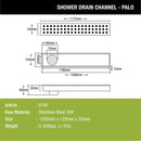 Palo Shower Drain Channel (48 x 5 Inches) - LIPKA - Lipka Home